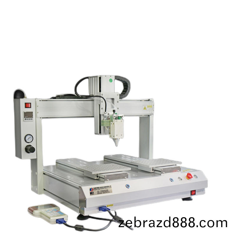 Double station hot melt glue dispenser