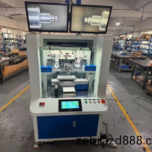 PLC鈑(ban)金(jin)櫃(gui)式視覺(jue)光(guang)纖(xian)挿芯點膠(jiao)設(she)備(bei)