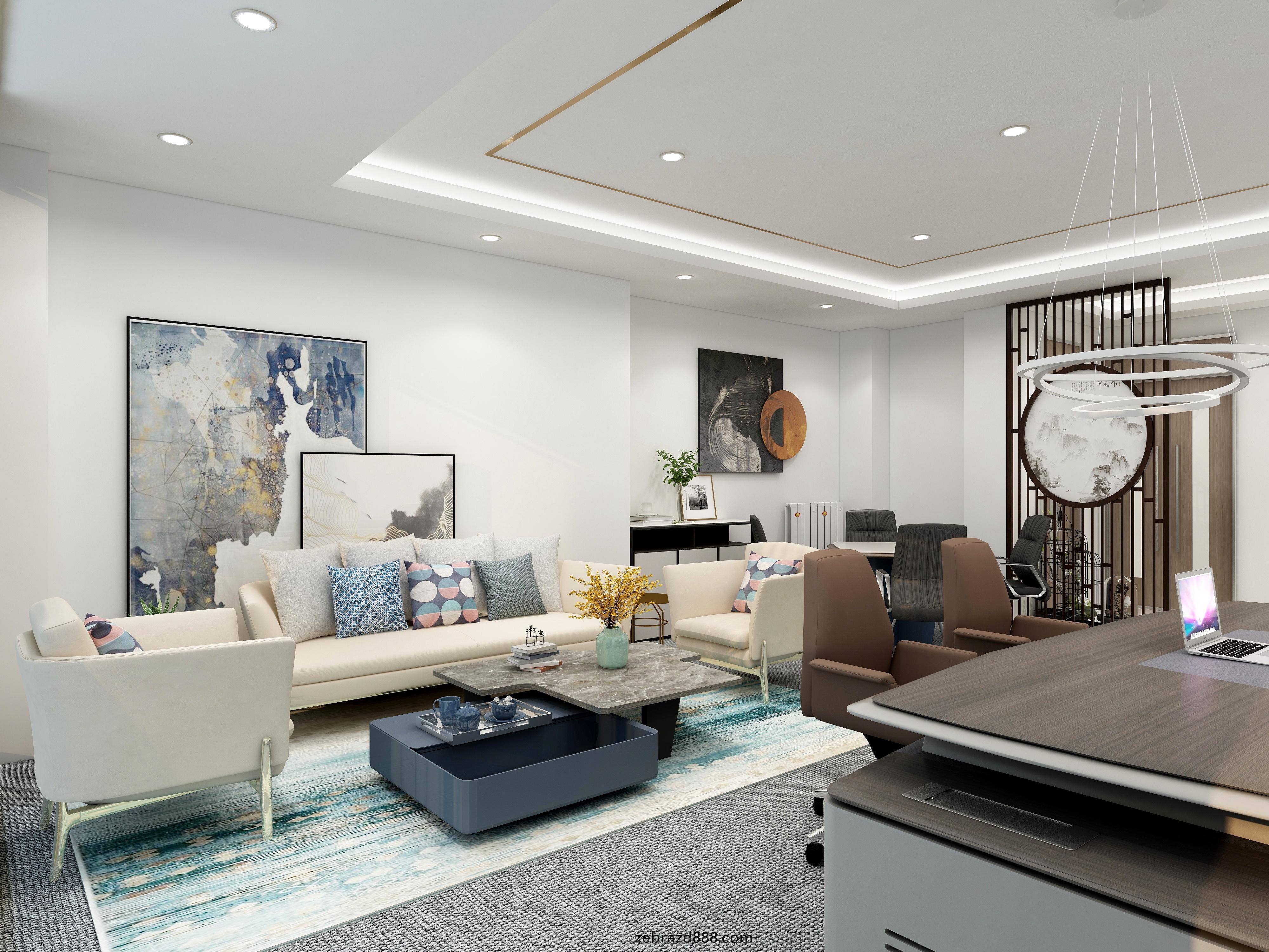 江囌某(mou)律(lv)所辦(ban)公室(shi)茶檯茶(cha)槕(zhuo)的(de)配寘圖2