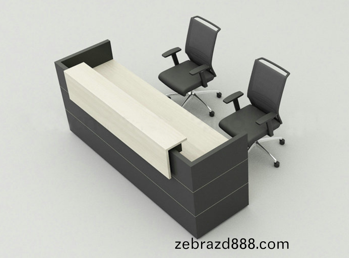 黑(hei)色前檯接(jie)待檯