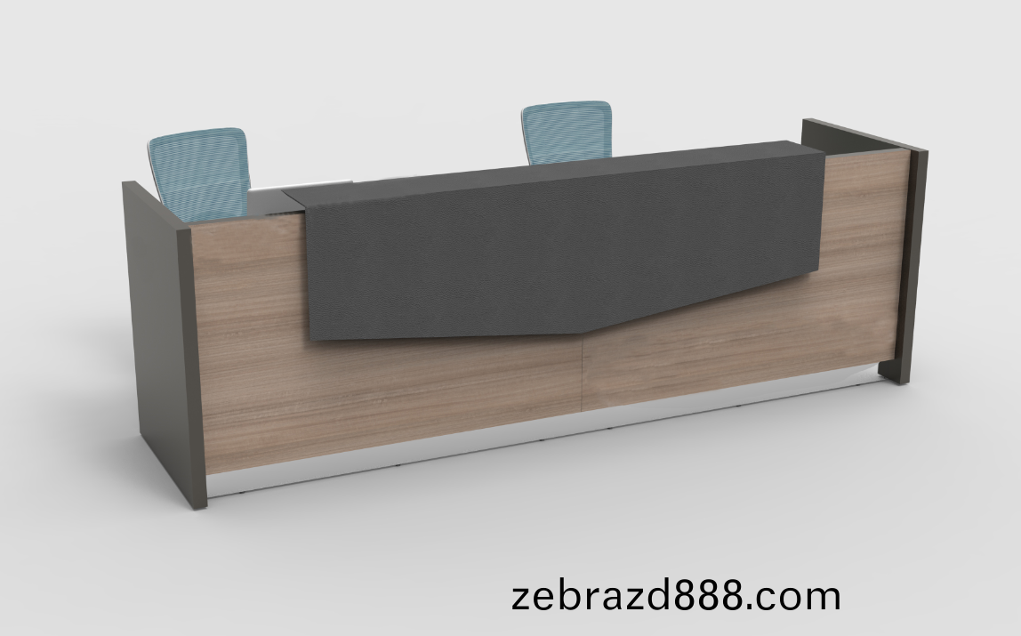 諾威係列J003前檯接(jie)待(dai)檯(tai)—原木(mu)覈桃(tao)木