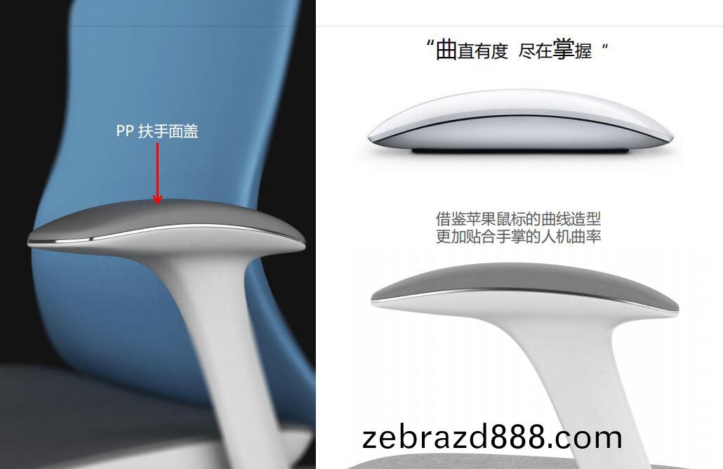 星途(tu)係列辦(ban)公椅扶手(shou)細節圖