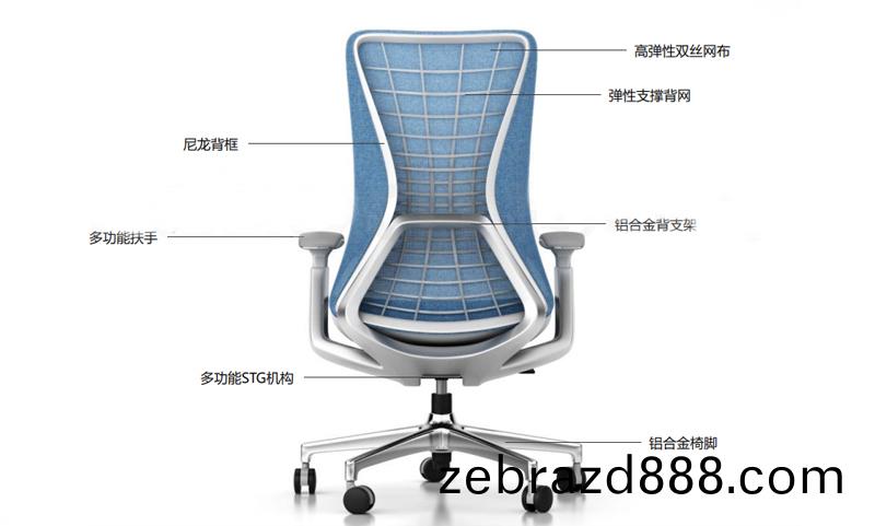 藍途係(xi)列高檔辦公(gong)椅介紹圖(tu)