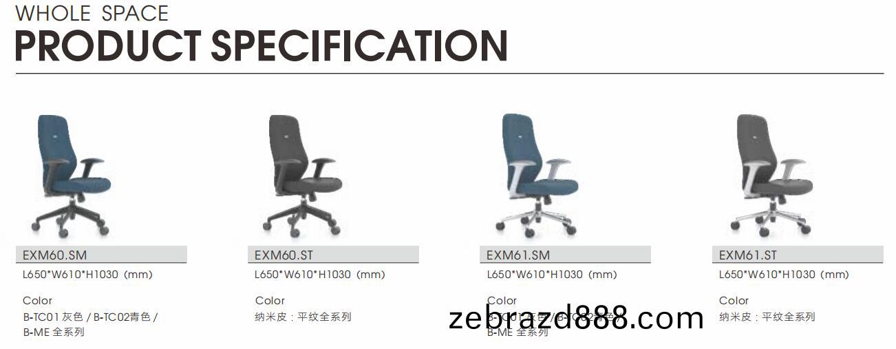 星(xing)邁係列(lie)職員(yuan)椅尺(chi)寸(cun)及顔(yan)色(se)