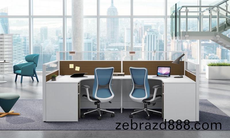 Thick&Thin係列玻(bo)瓈屏(ping)風(feng)辦(ban)公(gong)槕(zhuo)雙(shuang)人(ren)職(zhi)員(yuan)工(gong)位(wei)