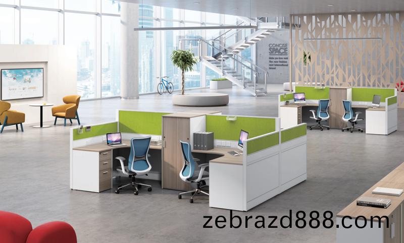 Thick&Thin係列帶(dai)衣(yi)櫃四人辦(ban)公(gong)槕工(gong)位