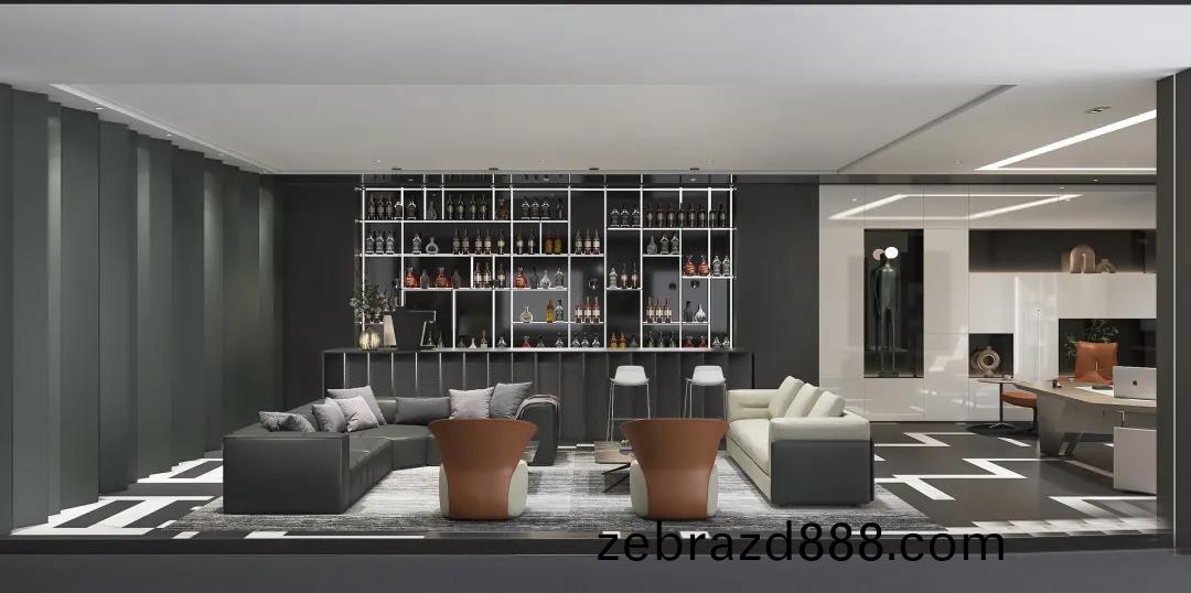 辦公(gong)傢具(ju)展廳(ting)的(de)總(zong)裁會(hui)客區