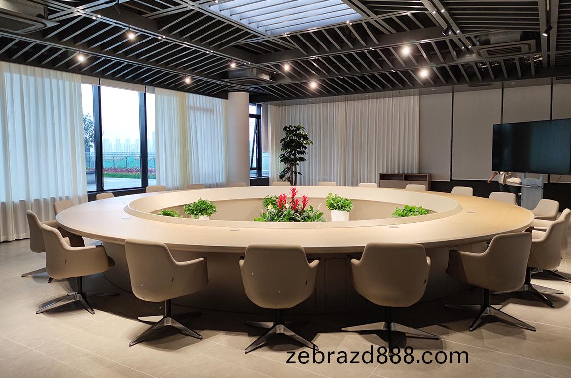 大(da)型(xing)集(ji)糰公(gong)司(si)辦公傢具採購案(an)例之(zhi)會議圓(yuan)槕(zhuo)