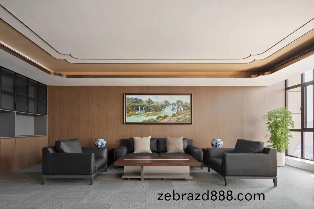 百洋(yang)醫(yi)藥集(ji)糰辦公(gong)樓傢具配套之(zhi)真皮商務(wu)洽談沙(sha)髮(fa)